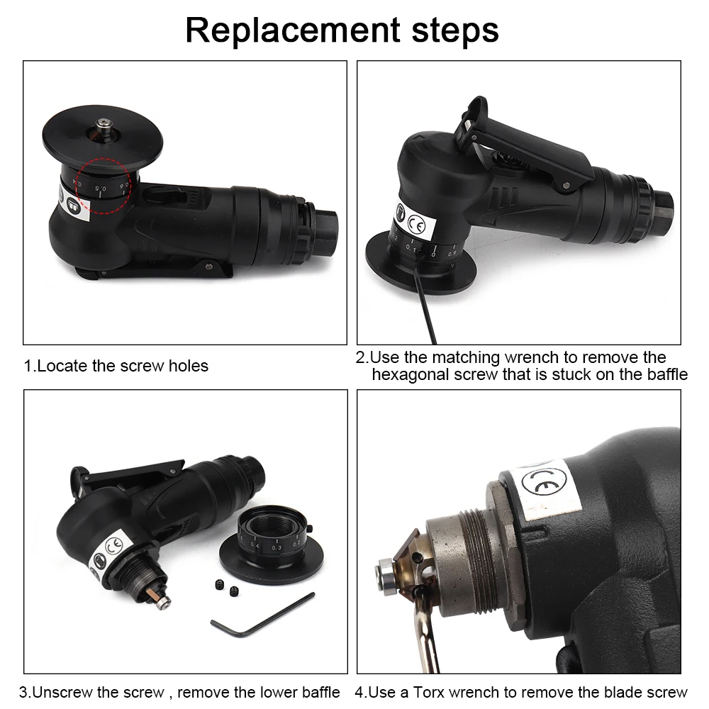 Mini Pneumatic Chamfer 45° Trimming Machine Metal Deburring Trimming Pneumatic Tool Accessories and Set Selection