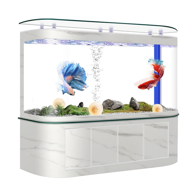 

Super large bottom filter fish tank living room water-free arowana tank