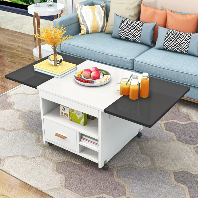 

Folding coffee table dining table, multi-functional, household, telescopic lift, movable coffee table