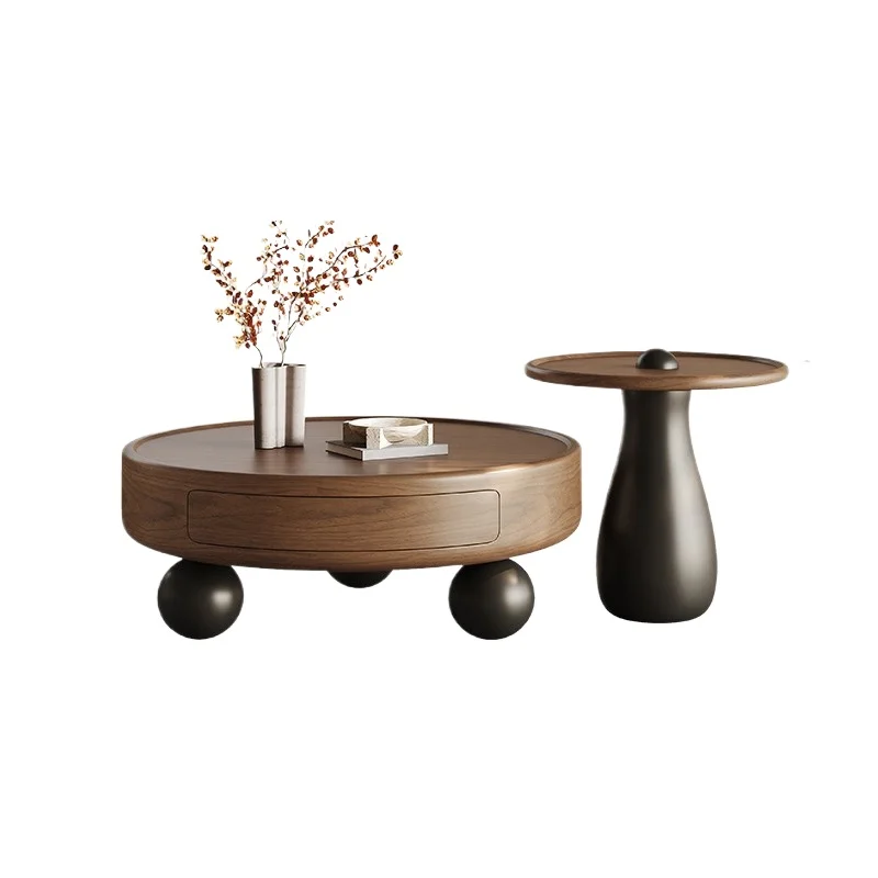 Design Hardcover Coffee Table Antique Aesthetic Unique Magazine Coffee Table Round Living Room Wohnzimmer Tisch Home Furniture