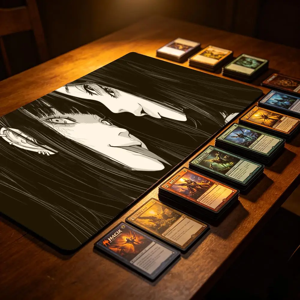 

Mouse Pad Card Playmat Stitched with Magic Zones Game Mats Tabletop rug TCG Card Battles Commander alfombrillas gaming