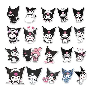 50 Buah Stiker Kuromi Anime Sanrio Koper Gitar Skateboard Laptop Stiker Grafiti Sepeda Motor Mainan Stiker Kawaii Tahan Air 12 stiker ipad penjualan terbaik - №