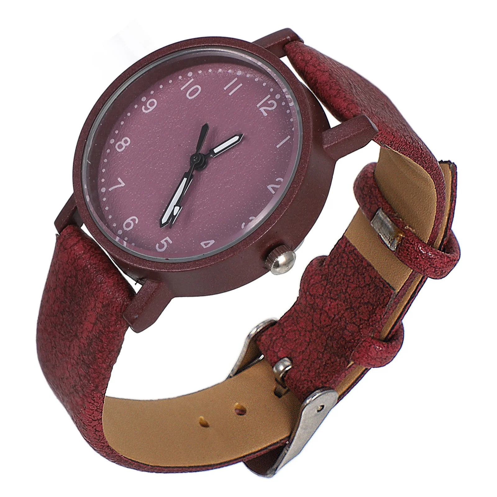

1Pcs Quartz Watch Brown Elegant Casual Silent Precise Time Display Comfortable Durable Watch for Women Students Gift