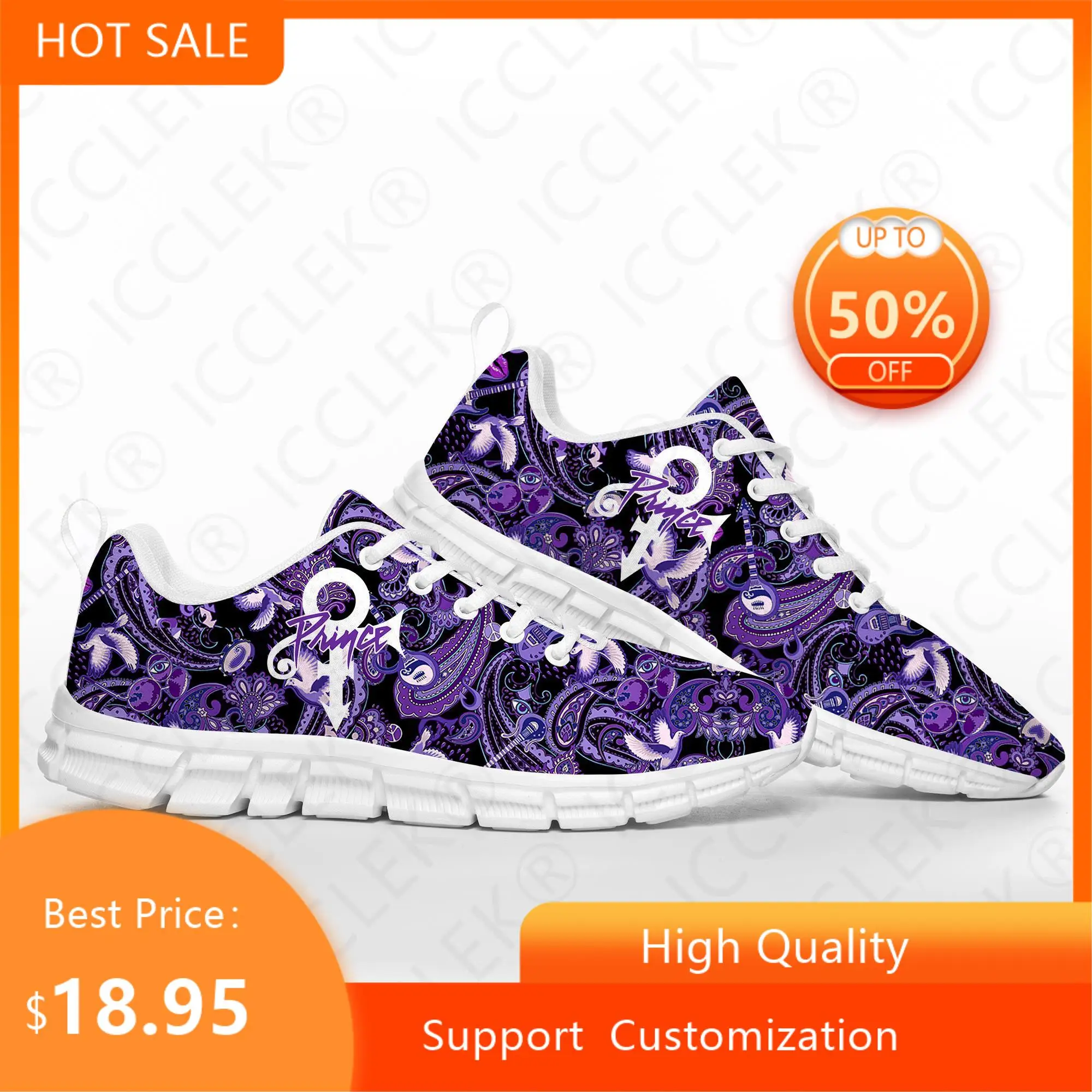 Prince Rogers Nelson Purple Rain Sports Shoes Mens Women Teenager Kids Children Sneakers Casual Custom High Quality Couple Shoes