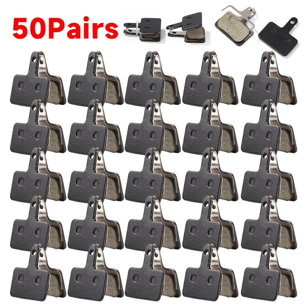 

10/15/20/30/40/50 Pairs Resin Semi-Metallic Cycling Brake Pad Parts MTB Road Bicycle Disc Brake Pads for SHIMANO M375 M445 M446