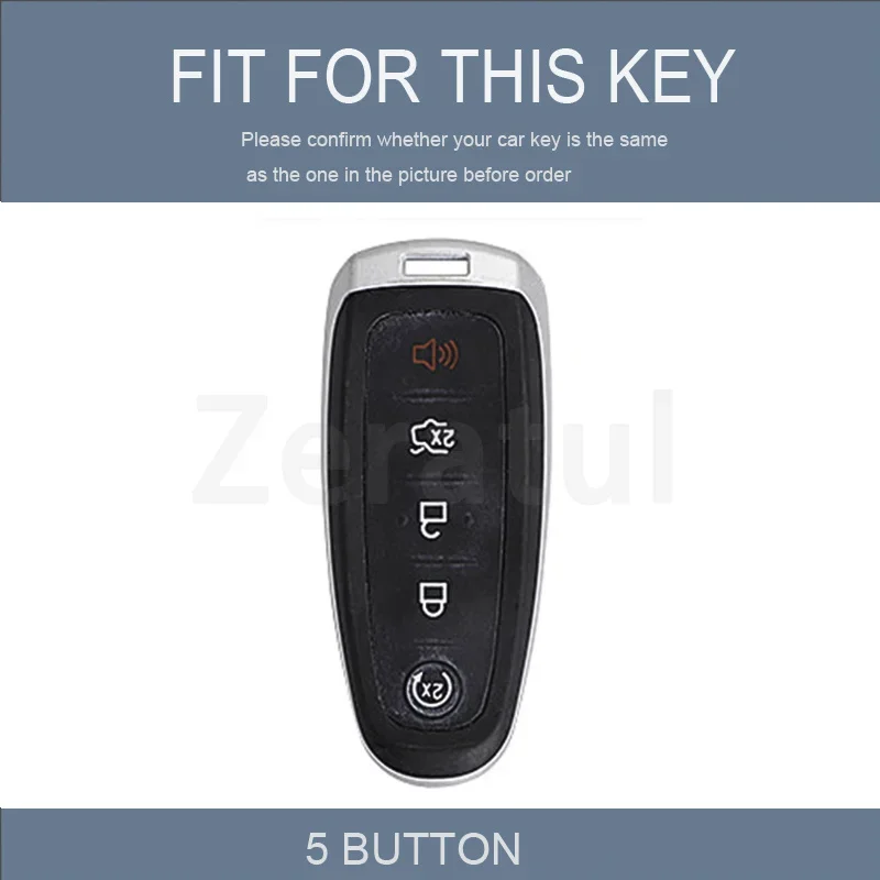 5 Buttons TPU Remote Key Cover Shell Fob For Ford Flex C-MAX Focus Edge Escape Expedition Explorer Taurus Fob Case Protector