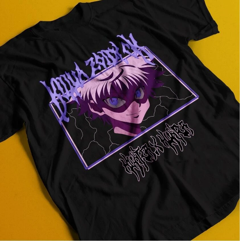 

Killua Tshirt Hisoka T-shirt Hunter X Hunter HXH Anime Summer Cotton Men Women Top Tee Streetwear Casual Trendy Oversized Loose