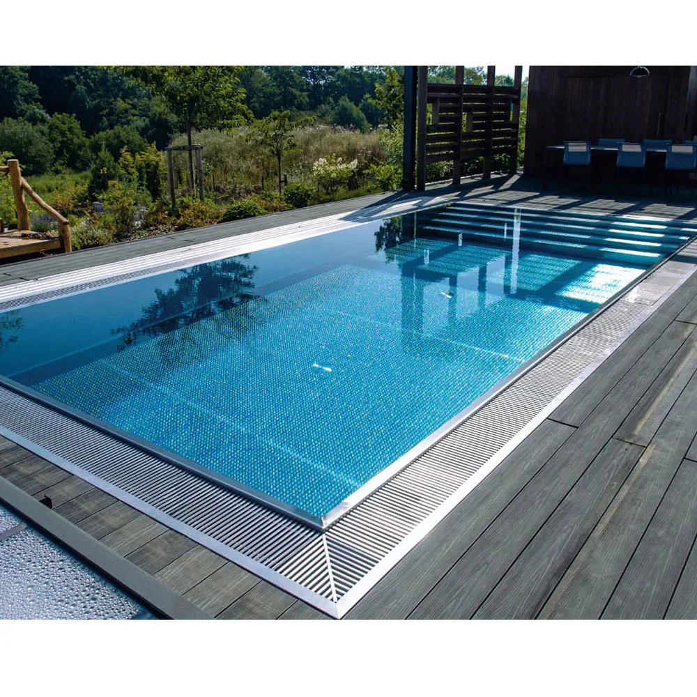 Outdoor Steel Frame Structure Swimming Pool Kit Above Ground Stainless Steel Wall Pool with Lightpromote sales