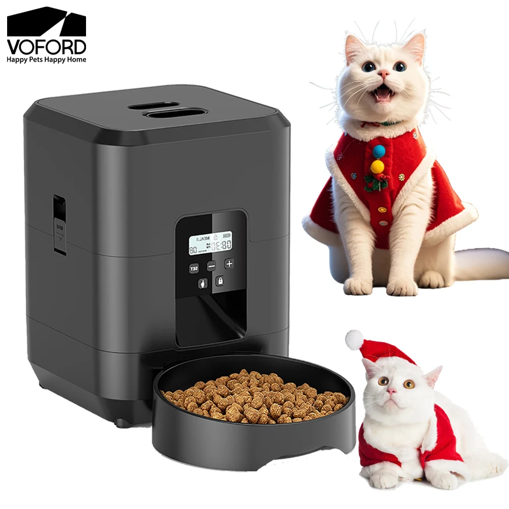 

2L Smart Pet Feeder Automatic Cat Dispenser Dog Slow Eat Food Machine with Timed Quantitative Food Dispenser Cat Dog Bowl