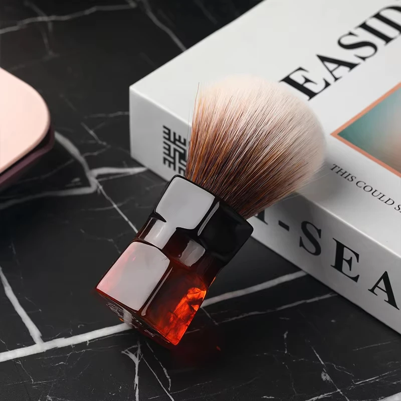 YAQI 2026 New Arrival！Mens Shaving Brush YAQI 24mm Moka Express Synthetic Hair Barbe For Boyfriend's Gift