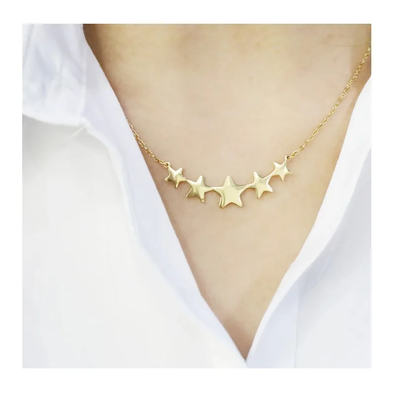 

Accessories Niche Light Luxury Stainless Steel Sweater Chain High-end Female Pentagram Necklace