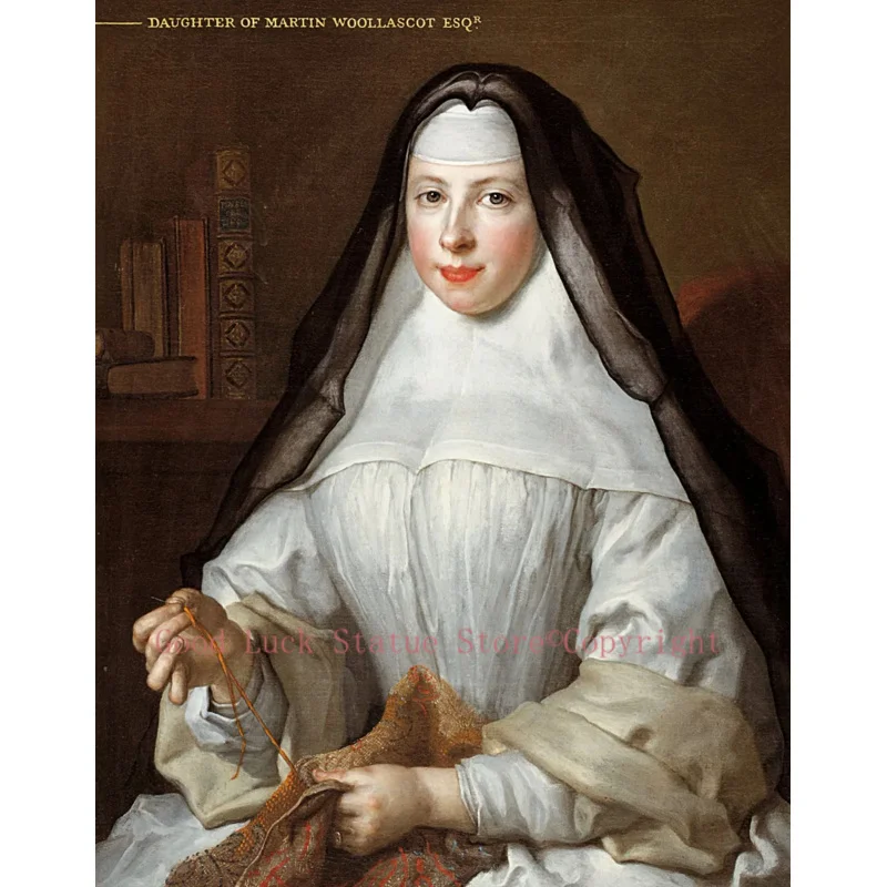 

Хорошее Искусство # католическая церковь Augustinian заказ Frances Woollascott, Augustinian Nun печать художественная живопись на холсте-бесплатная доставка