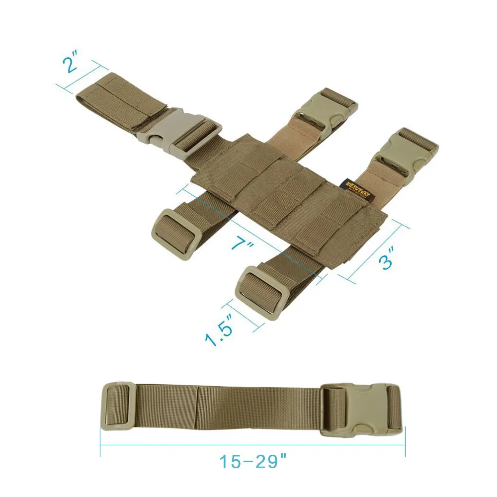 Funda táctica Molle pierna – Acceso rápido universal para pistola - imagen 3