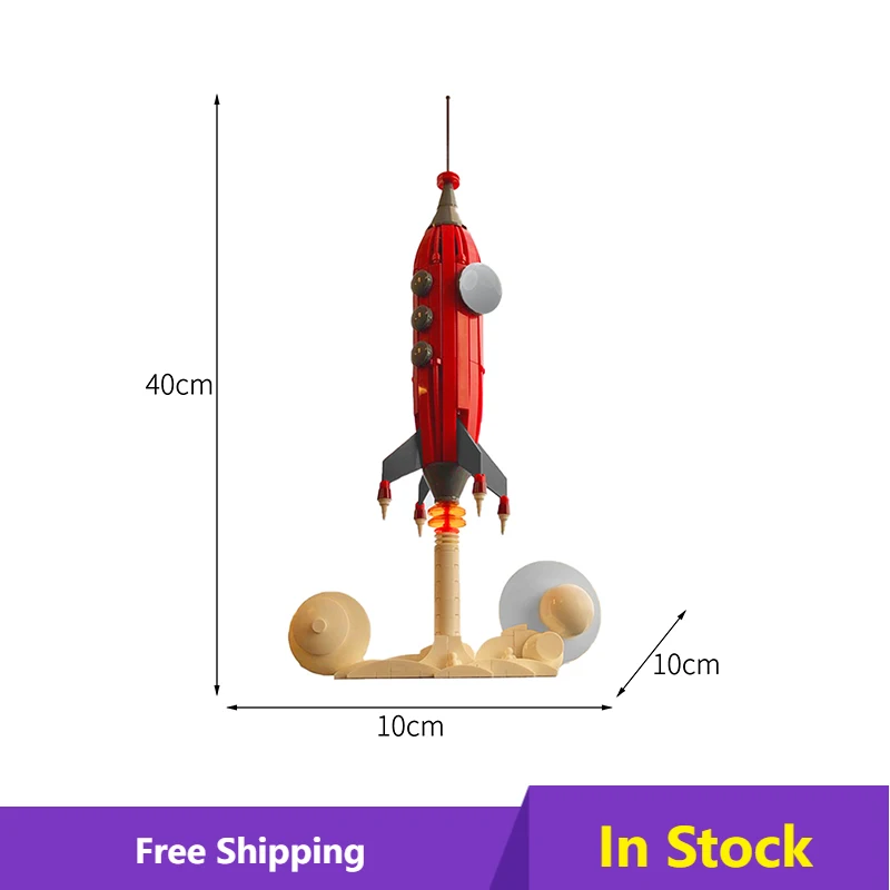 

MOC Space Shuttle Rocket Launch Building Blocks Bricks Hith-Tech Model Children's Education Toys Gifts