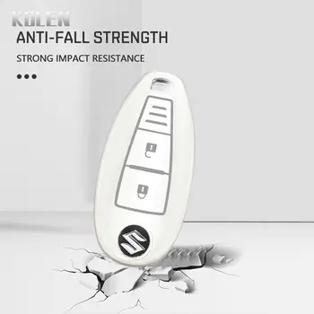 適用於鈴木 Vitara Swift Ignis Kizashi SX4 Baleno Ertiga Samurai S-Cross 的全新 TPU 汽車遙控鑰匙殼保護套 6 最佳銷售 鈴木跨界車 - №1