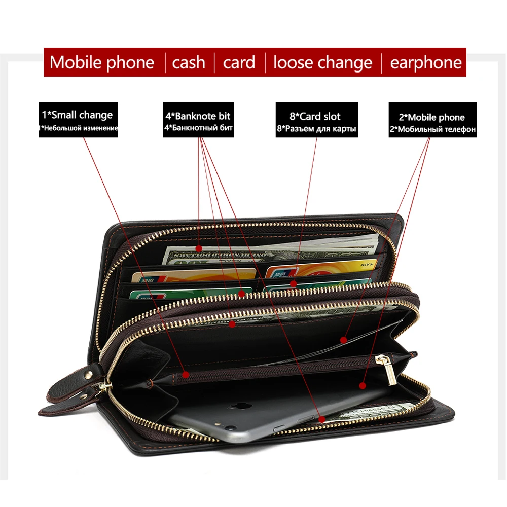 Westal Echt Lederen Portemonnee Mannelijke Mannen Portefeuilles Credit Card Holder Clutch Mannelijke Zakken Portemonnee Mannen Casual Portmonee Mijn bestellingen