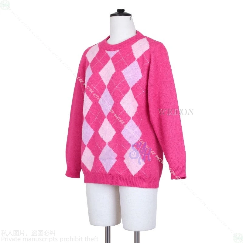 Kpop شيطان أنيمي فيلم تأثيري ساجا بنين طفل صودا البوب زي Kawaii جميل الساخن الوردي سترة كوسبروفе قبعة صفراء لطيف هالوين كوس