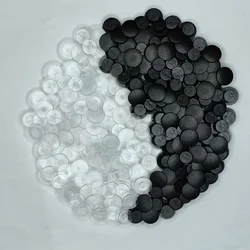 50-200 Pcs Transparent Shoe Button Plastic Black Shoe Buckles DIY Quality Handmade Accessories for Clogs Bottom Buckle