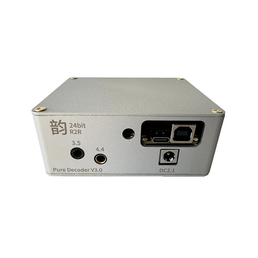 R2R Decoder XLR RCA/3.5LO/4.4LO Output Supports Coaxial /Bluetooth USB Input PCM 24bit Drive-free 12V