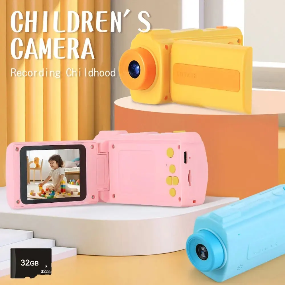 Videocamera per bambini 1080P 20 MP Mini fotocamera digitale portatile ad alta risoluzione con Display di grandi dimensioni da 2.4 pollici regali di compleanno