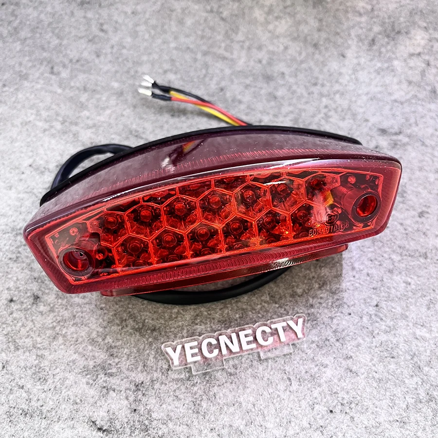 Smoke Lens Universal Motorcycle Rear Brake Light 21 LED Motorbike License Plate Tail Flashers For Honda Suzuki Yamaha Kawasaki