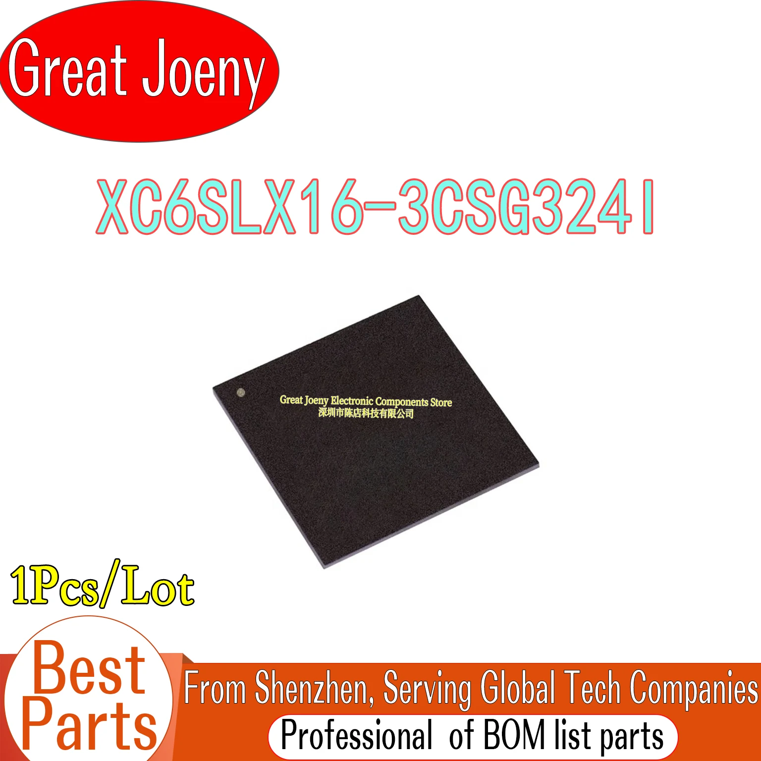 

100% New Original XC6SLX16-3CSG324I XC6SLX16 IC Chipset CSBGA-324
