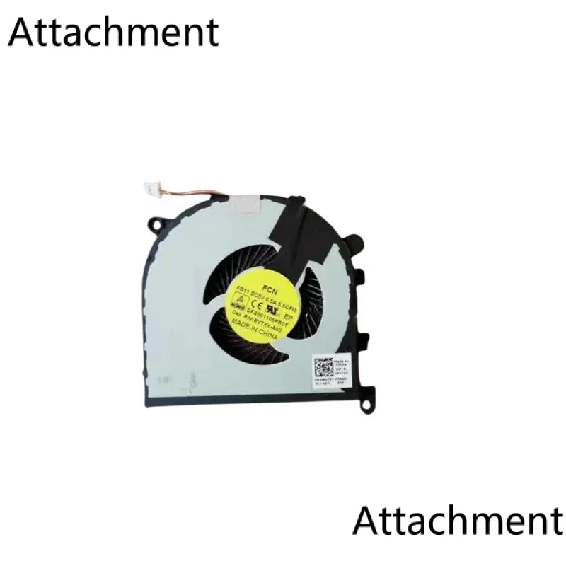Original  laptop CPU GPU Cooling fan for Dell XPS 15 9550 Precision 15 5510 DFS501105PR0T DFS501105PQ0T 0RVTXY 036CV9