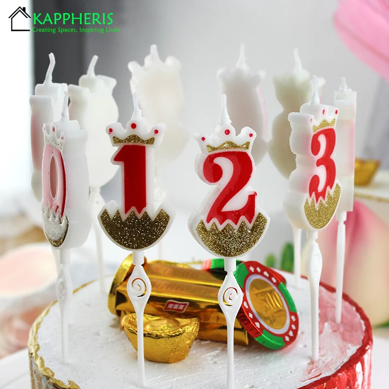 Birthday Candles 0-9 Decorations Thanksgiving Make Decorative Birthday Candles Cute Candles In Cake Wholesale for Kids