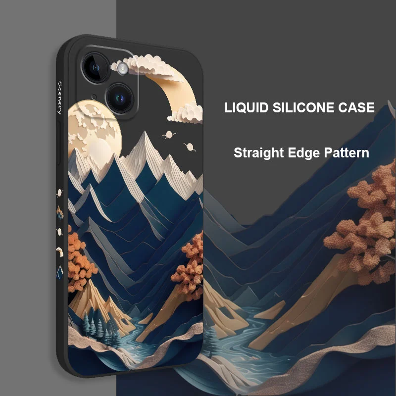 

Magic Mountain Phone Case For iPhone 16 15 14 13 12 11 X XR XS 8 7 6 6S Plus Pro Max Mini Silicone Cover
