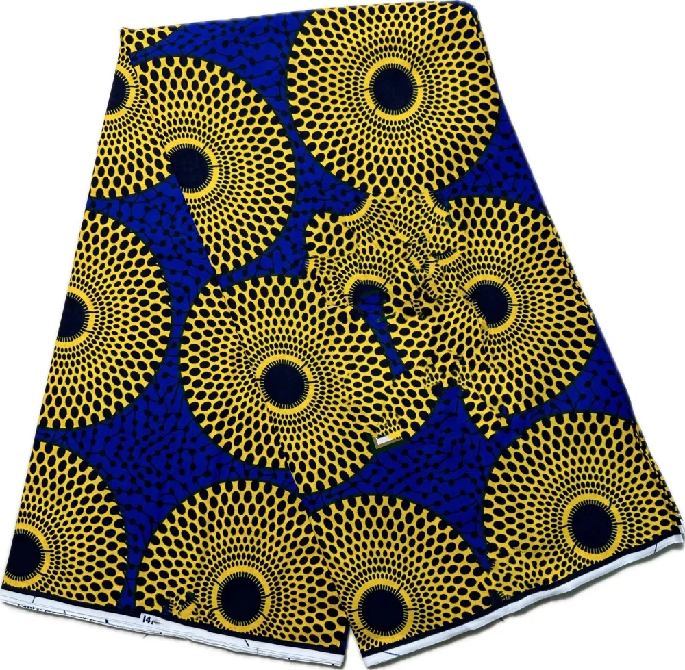 2024 New Style hollande African Fabrics Nigerian Wax Print High Quality African Wax Fabrics For Patchwor B16-9