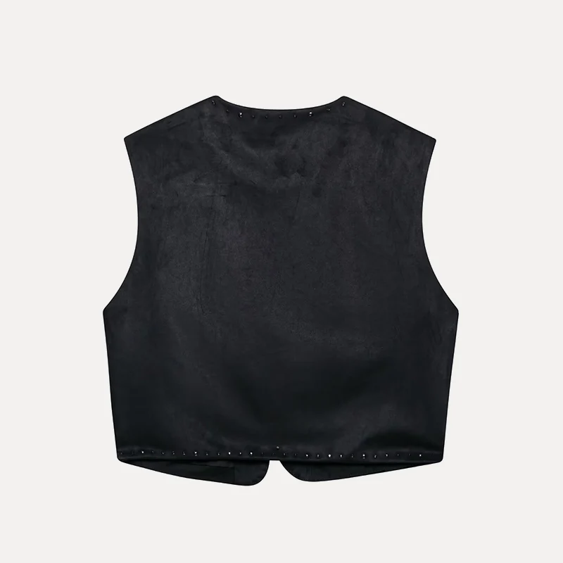 2025年春 レディース ベルベット風ベスト 638043 多用途 ポリエステル繊維 Zブランド 新入荷 女性のワードローブに