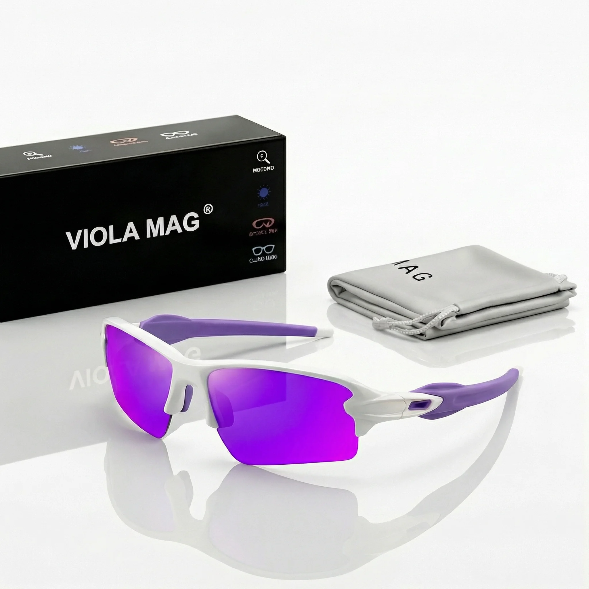 Fishing Sunglasses Polarized - VIOLA MAG Unisex Polarized Sports Fashion