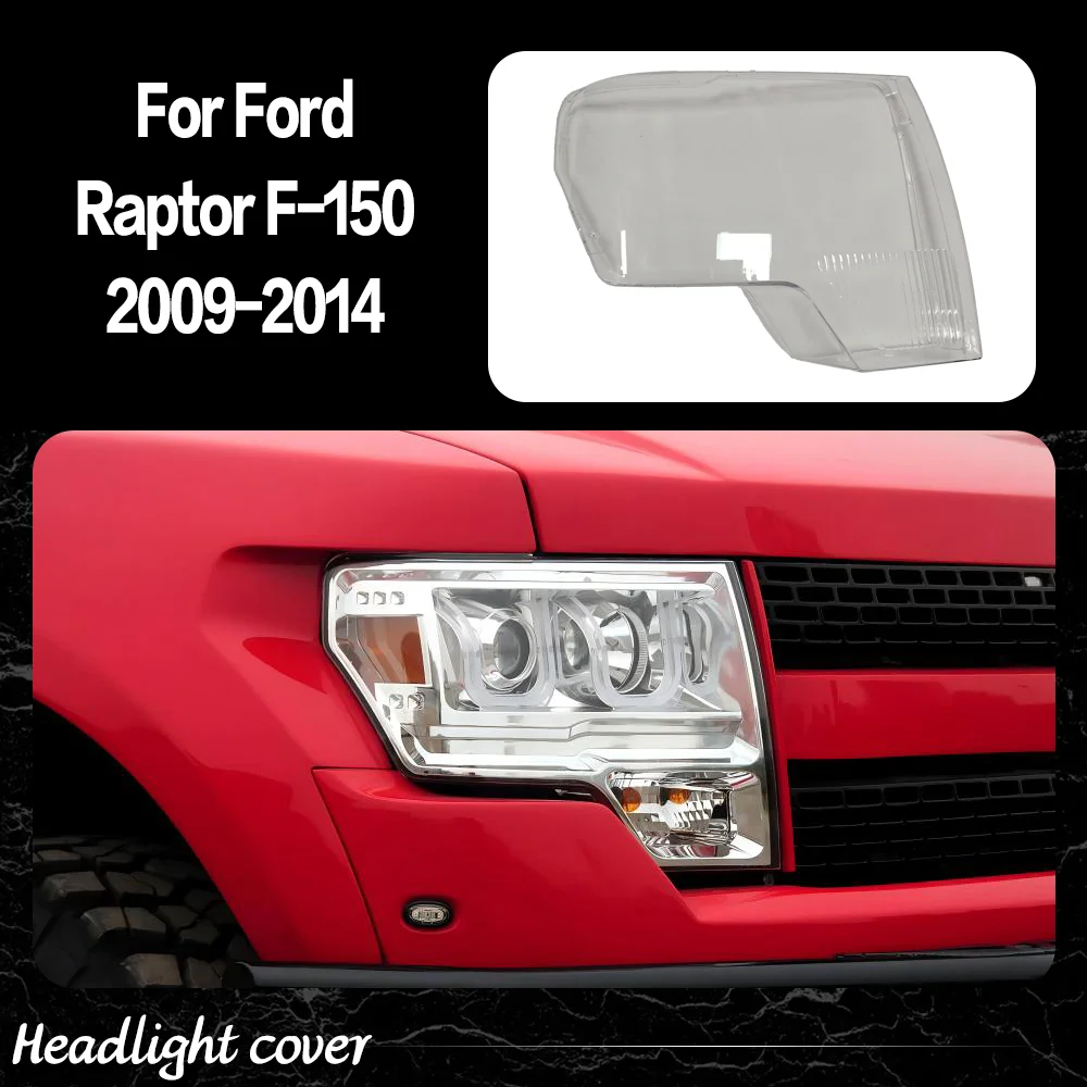 

Headlight Lens For Ford Raptor F-150 2009 2010 2011 2012 2013 2014 Transparent Headlamp Cover Plexiglass Lampshade Housing