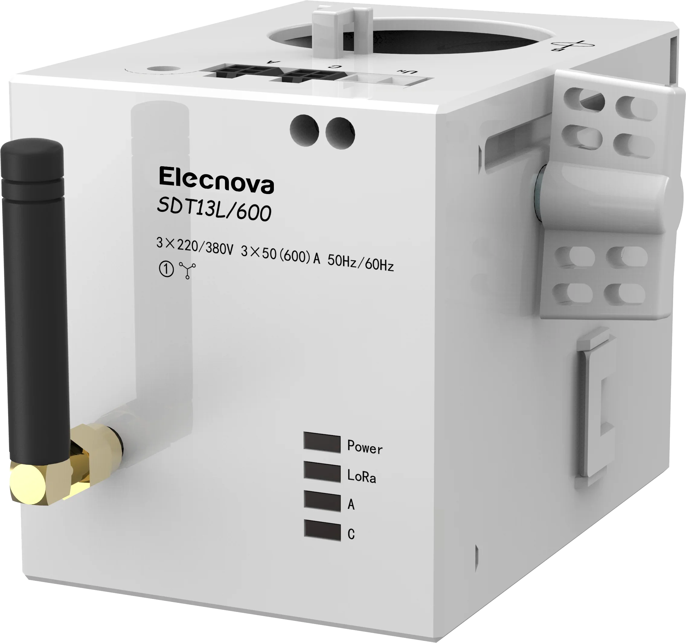 Elecnova SDT13 Puncture-mounted LoRa/RS485 AC kwh meter digital 3 phase with rs485