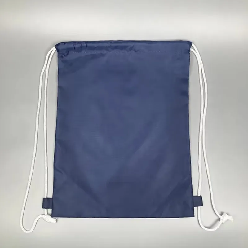 

New Recycled Student School Backpack Blank Paint Suspender Backpack Shoe String Bag