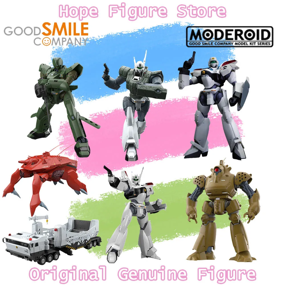 En Stock, Figura Original Good Smile Moderoid Patlabor Av-2 Valiant Av-98 Ingram Hl-98 Hercules Arl-99 Hell Diver, Modelo de Anime