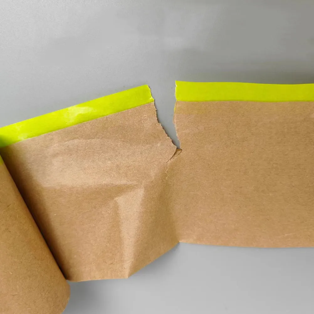 2 Rolls Heavy Duty Masking Paper Paint Covering Protective Kraft Paper for Car Furniture Floor Shielding Masking Tape