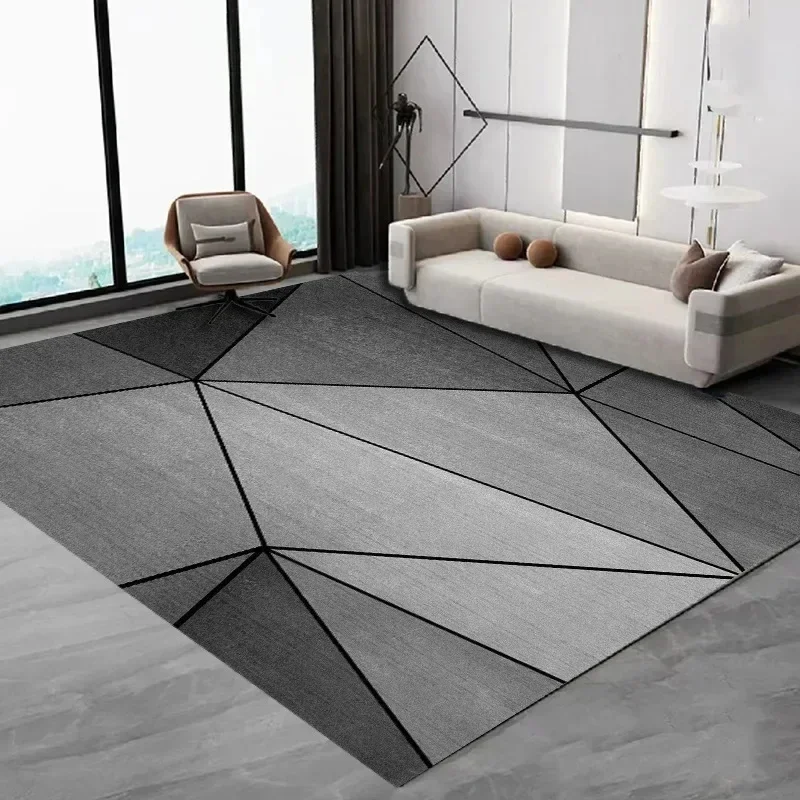 Nordic Simple Carpet Living Room Coffee Table Flannel Large Carpet Anti-Slip Bedroom Bedside Floor Home Decoration Mats