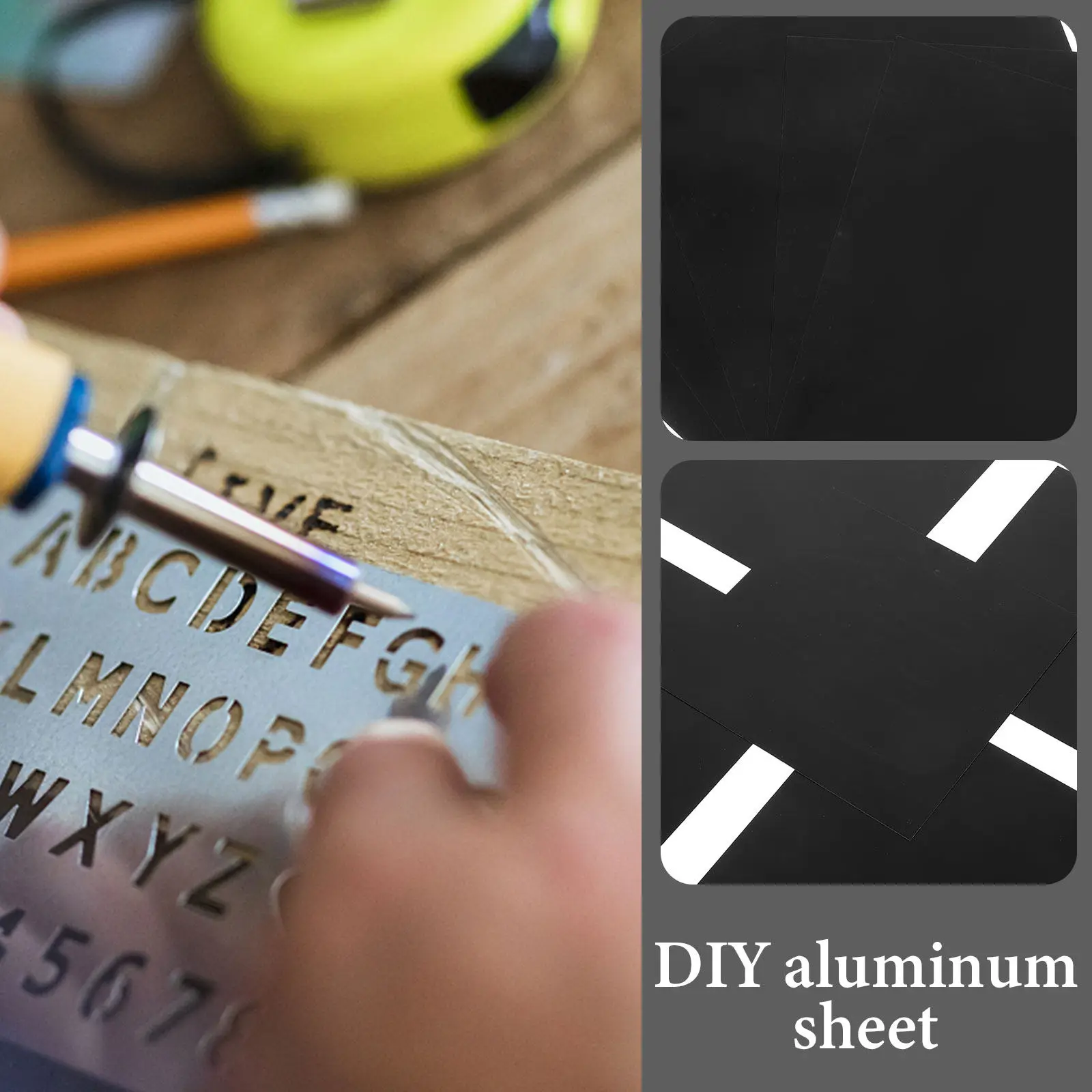 5Pcs Aluminum Sheet Metal Plate Industrial Grade for DIY Crafting Home Projects Fine Texture Easy Clean Aluminum Sheet