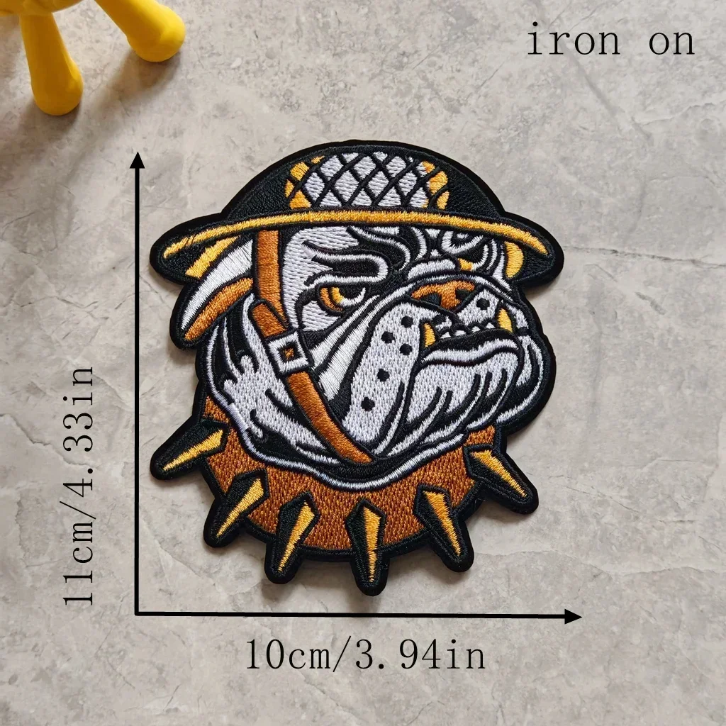 sequence dog patches iron on Sequined COLORFUL BADGE Embroidery Patch Clothing Accessories Cloth Sticker animal patches