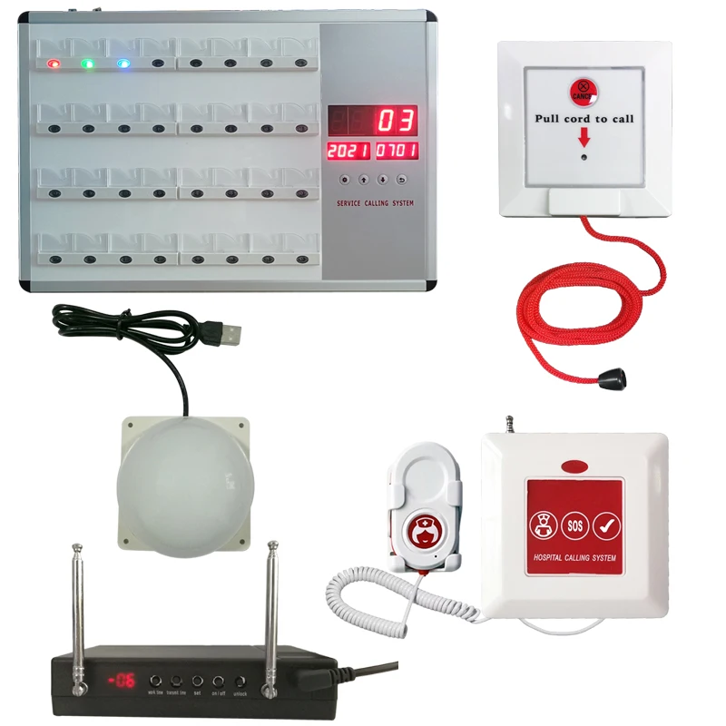 Electronic Caregiver Pager Wireless Hospital Nurse Calling System Emergency Pagers for Patient Elderly