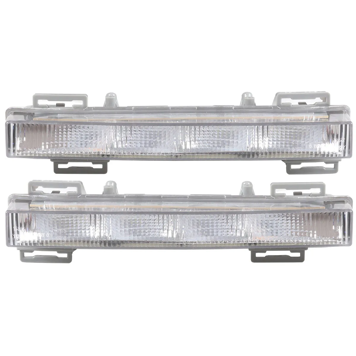 Front Bumper LED Fog Light Daytime Running Lamp Left and Right Pair Direct Replacement Fits Mercedes Benz ML GL GLK Class W166