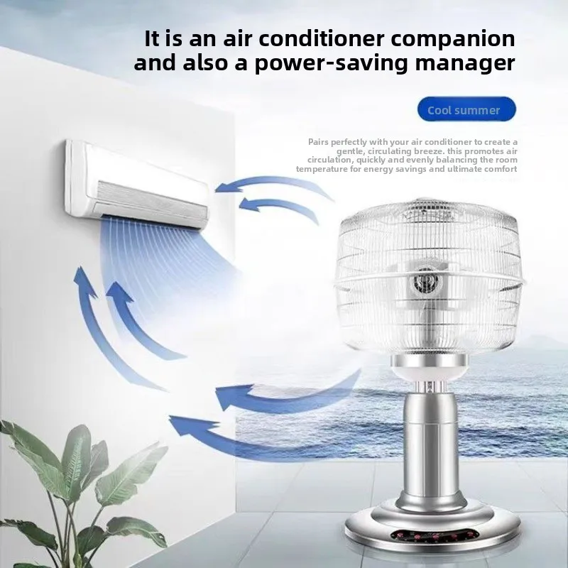 360 degree rotating negative ion floor electric fan