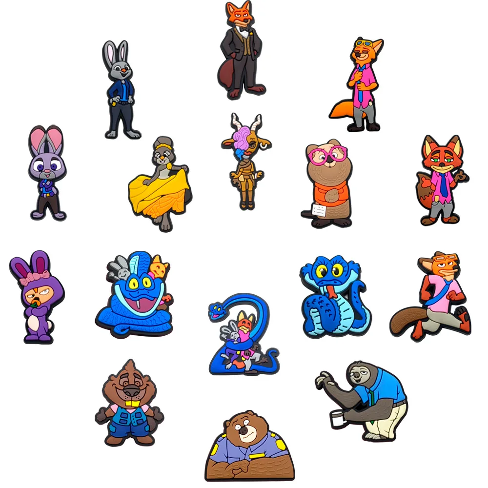 

Zootopia 2, кролик, лиса, партнер, история приключений, подвески для обуви, фантазийные украшения из ПВХ, высококачественные съемные водонепроницаемые рождественские подарки