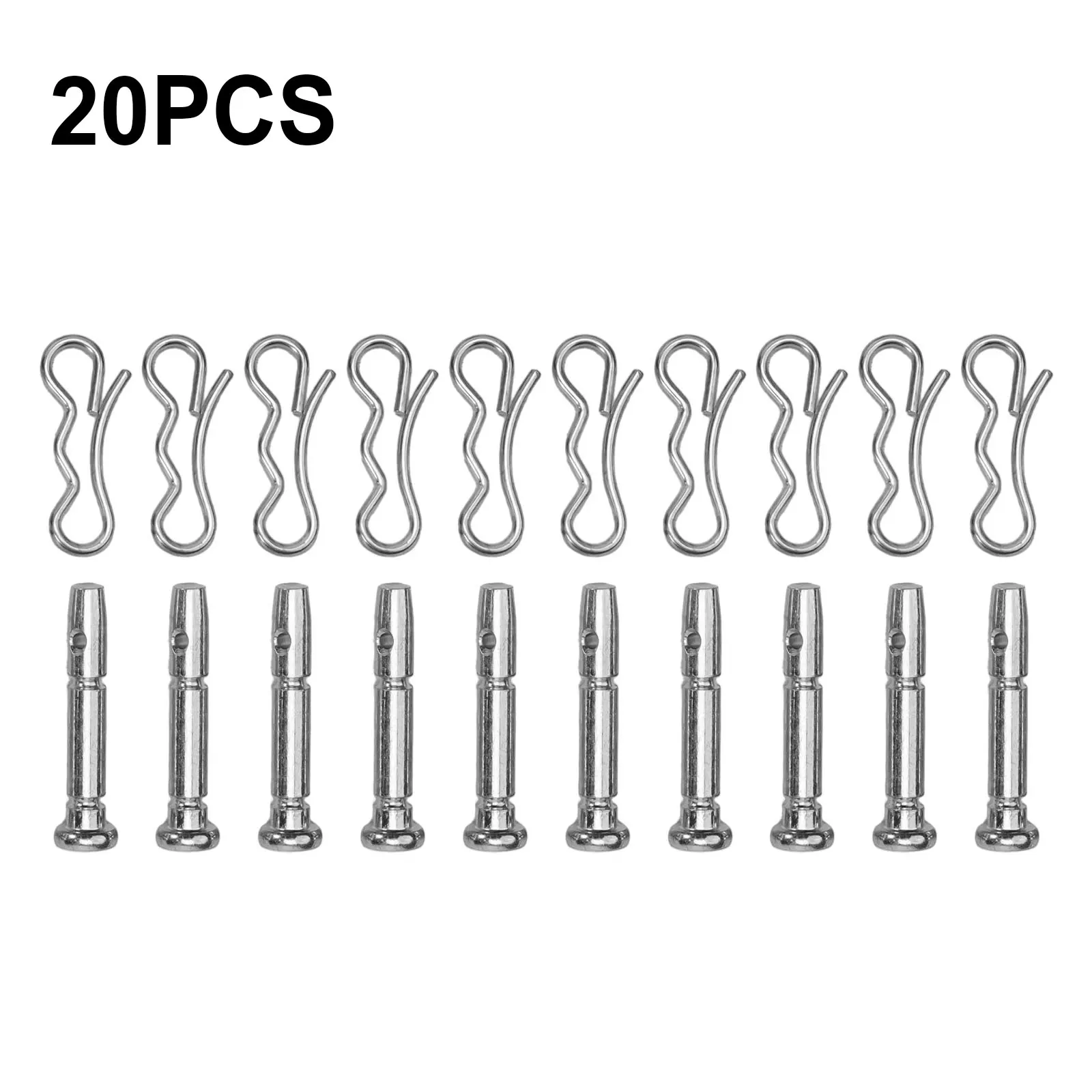 Sustainable Performance Complete Set of Heavy Duty Shear & Bow Tie Cotter Pins (Total of 20) For Your Snowblower Needs