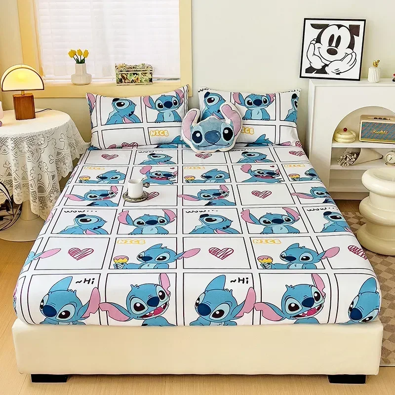 Anime Disney Stitch Bedding Lilo & Stitch Pillowcase Duvet Cover Bedclothes Bedroom Decor Kids Birthday Gifts Home Textile