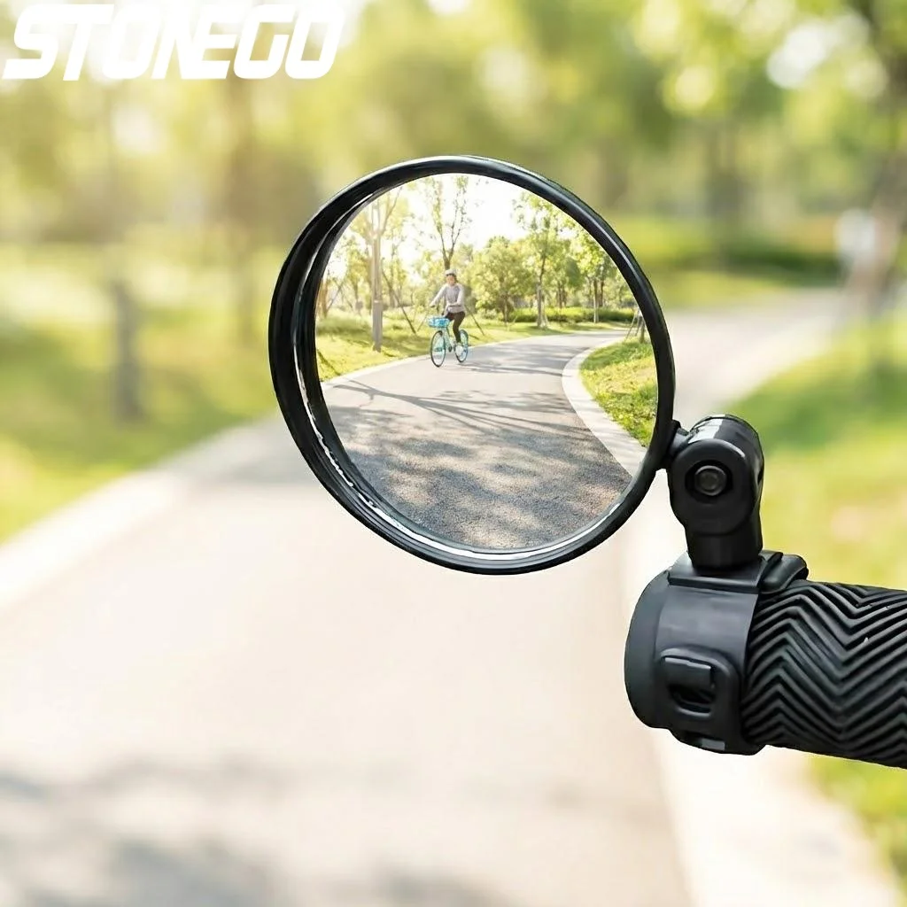 

Adjustable Bike Handlebar Rear View Mirror Convex Safety Wide Angle Cycling Bicycle Mirror for Mountain Road Bike Accessories