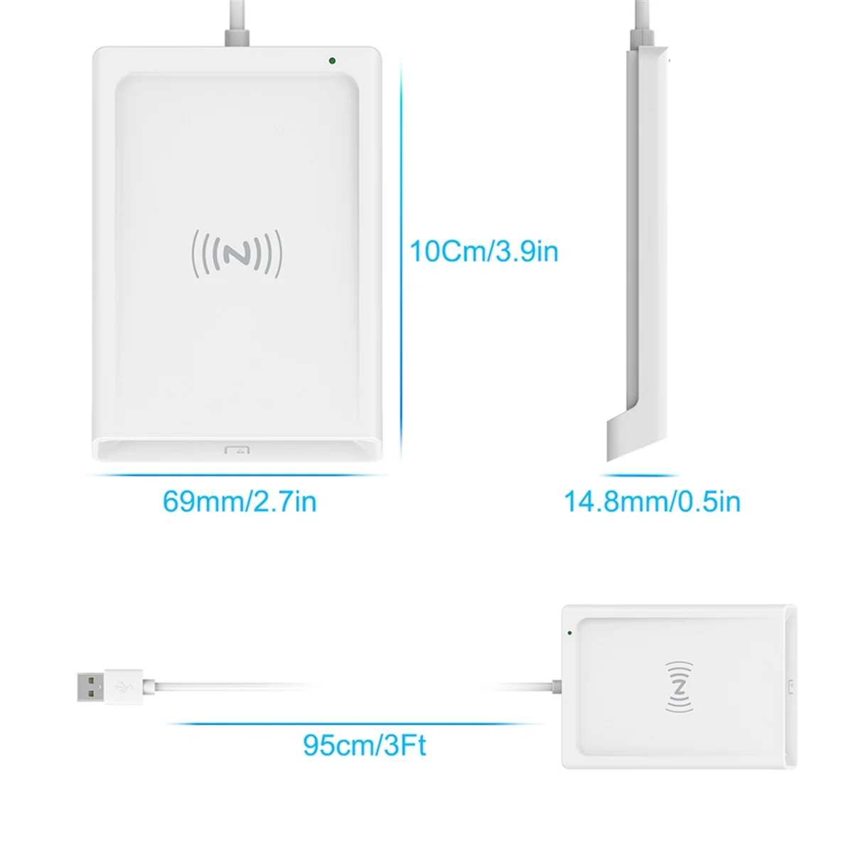 

Good sales Contact + NFC 2-In-1 Smart Card Reader PC-Linked Dual-Interface Smart Card Reader/Writer Contact PCSC Smart Card Read
