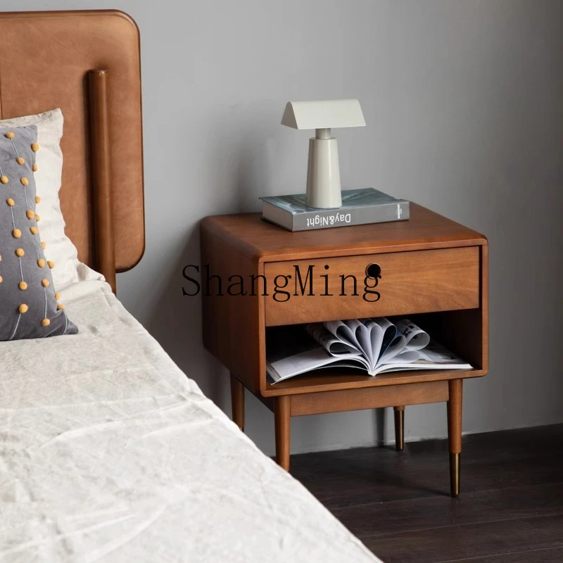

ZYY household boxwood solid wood furniture bedside table bedroom small exquisite storage cabinet