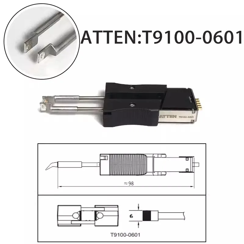 ATTEN ST-1509 9150 N9100 testa del saldatore speciale nucleo riscaldante integrato T9100 per stazione dissaldante per pinzette di saldatura